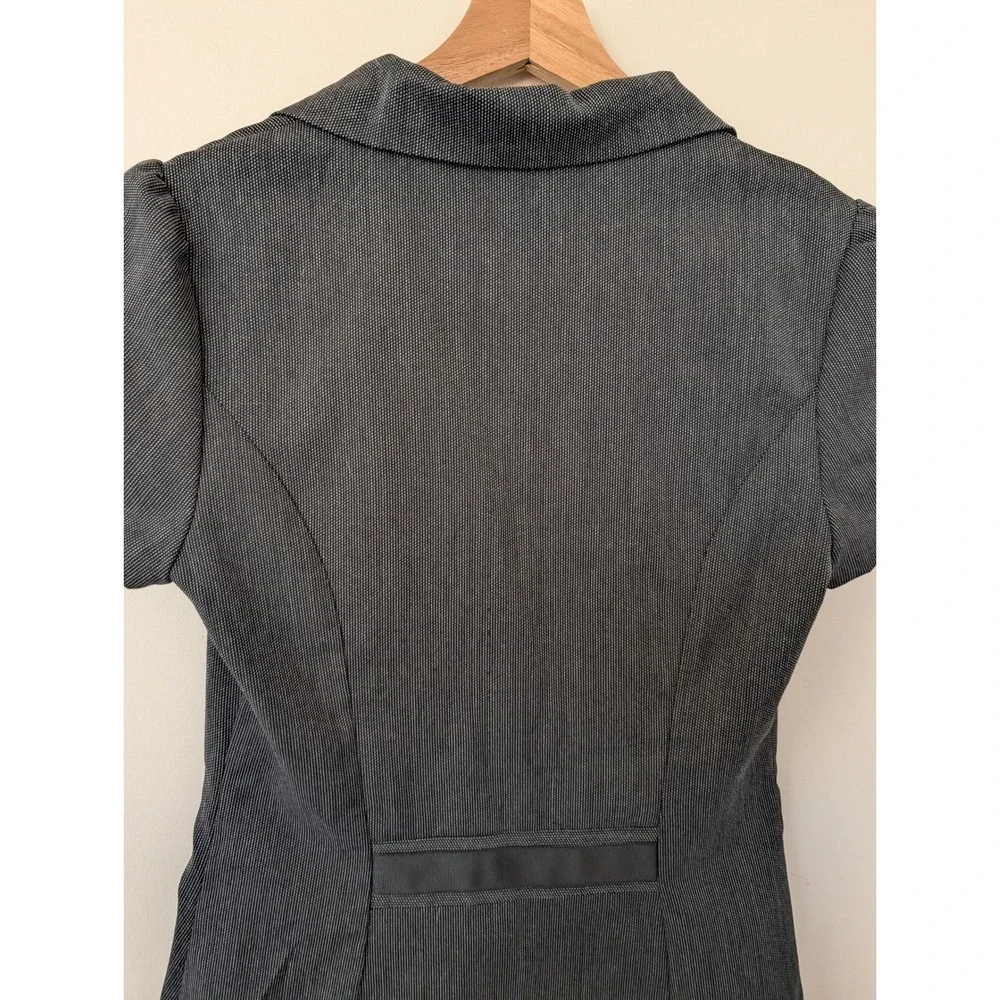 Y2k Maurices Black Fitted Ruched Blazer Office Siren‎ Alice Cullen Women's S